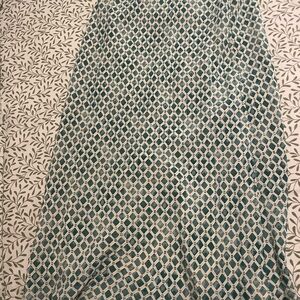 Abercrombie & Fitch Teal Diamond Maxi Skirt